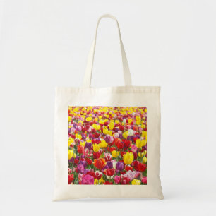 Frühlingsfest-Taschen Leinwand Tulpenblumen Tragetasche