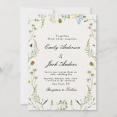 Frühlingsfest Wildblume Einladung (Vorderseite)