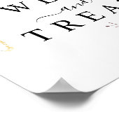 Frühlingsfest Wildblume Hochzeit Süßigkeiten & Lec Poster (Ecke)