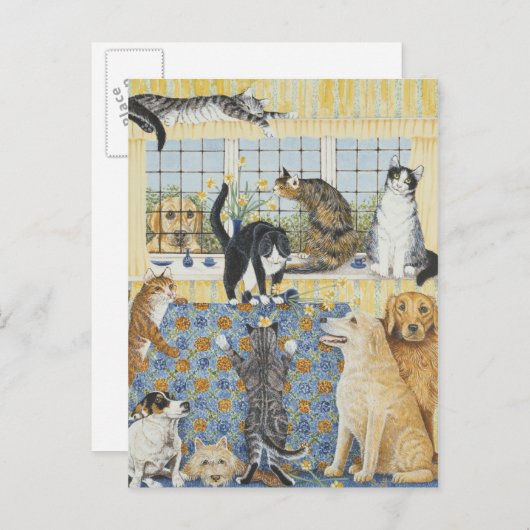 Frühlingsfieber Postkarte (Vorne/Hinten)