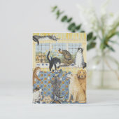 Frühlingsfieber Postkarte (Stehend Vorderseite)