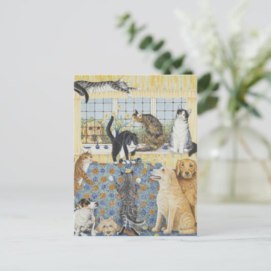 Frühlingsfieber Postkarte (Stehend Vorderseite)