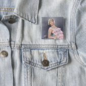 Frühlingsflapper-Blumelement Button (Beispiel)