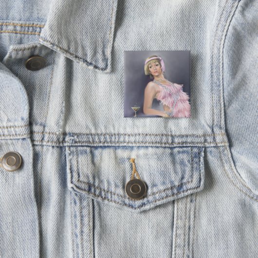 Frühlingsflapper-Blumelement Button (Beispiel)