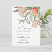 Frühlingsflora Brautparty Einladung (Stehend Vorderseite)