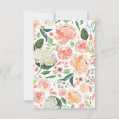 Frühlingsflora Diamant Trauzeugin Einladung (Rückseite)