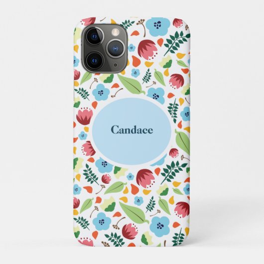 Frühlingsflora Personalisiert Case-Mate iPhone Hülle (Rückseite)
