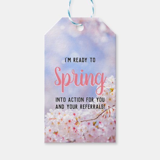 Frühlingsflora Pop von Geschenkanhänger (Vorderseite)