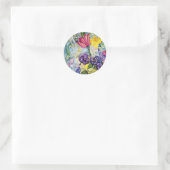 Frühlingsflora Runder Aufkleber (Tasche)