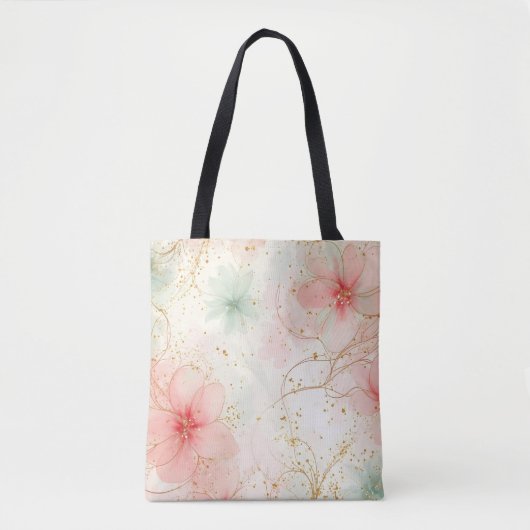 Frühlingsflora Tasche (Vorderseite)