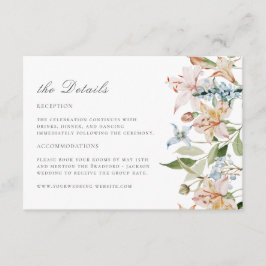 Frühlingsfloral Begleitkarte