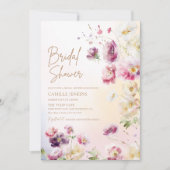 Frühlingsfloral-Brautparty Einladung (Vorderseite)