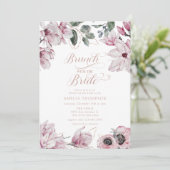 Frühlingsfloral-Brautparty Einladung (Stehend Vorderseite)