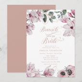 Frühlingsfloral-Brautparty Einladung (Vorne/Hinten)