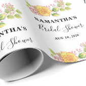 Frühlingsfloral-Brautparty Geschenkpapier