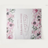 Frühlingsfloral-Brautparty | Hintergrund Wandteppich (Vorderseite (Horizontal))