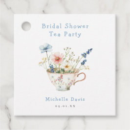 Frühlingsfloral Brautparty Tee Party Geschenkanhänger