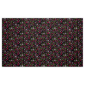 Frühlingsfloral Foto Print Black Background Popula Stoff (Fat Quarter (45,7 x 55,9 cm))