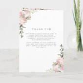 Frühlingsfloral gefaltete Feier zum Life-Programm Programm (Rückseite)