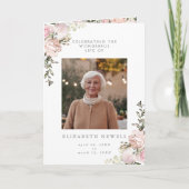 Frühlingsfloral gefaltete Feier zum Life-Programm Programm (Vorderseite)