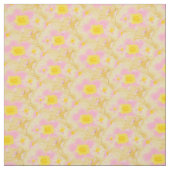 Frühlingsfloral, gelb und rosa stoff (Muster)