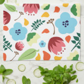 Frühlingsfloral Geschirrtuch (Gefaltet)