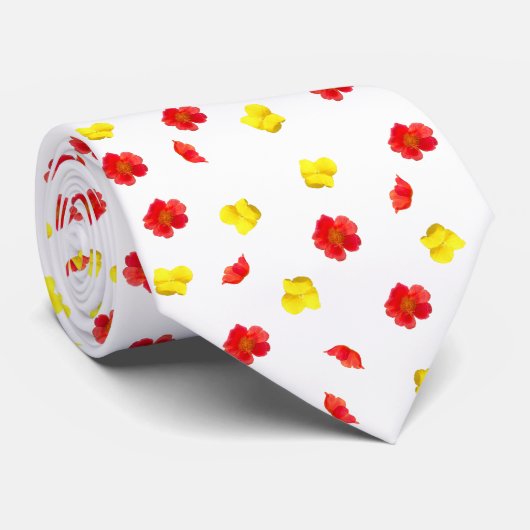 Frühlingsfloral Krawatte (Gerollt)