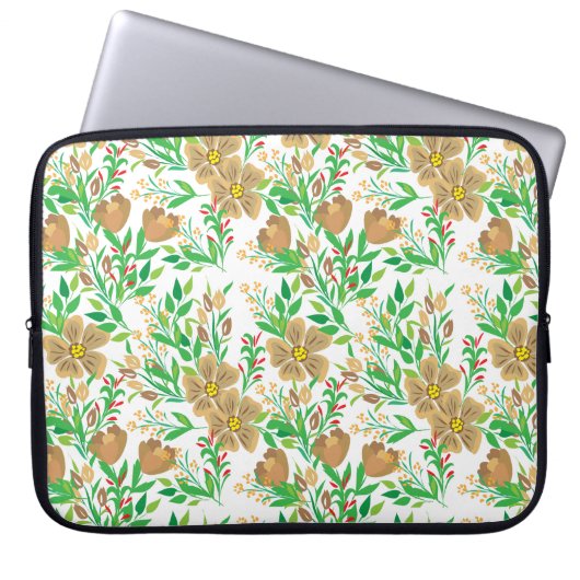 Frühlingsfloral Laptopschutzhülle (Vorderseite)