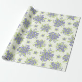 Frühlingsfloral Lilac Purple Blumen Geschenkpapier (Ungerollt)