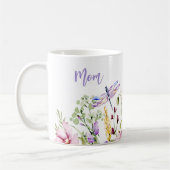 Frühlingsfloral Personalisierte Mama Kaffeepause T Kaffeetasse (Links)
