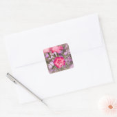 Frühlingsfloral Quadratischer Aufkleber (Umschlag)