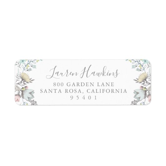 Frühlingsfloral | Rücksendeadresse (Vorne)