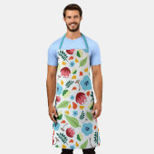 Frühlingsfloral Schürze (Getragen)
