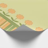 Frühlingsfloral Strickpapier Geschenkpapier (Ecke)
