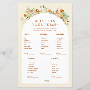 Frühlingsfloral Was ist in Ihrer Purse Babydusche?