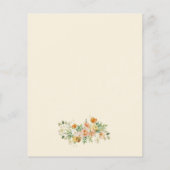 Frühlingsfloral wie alt war ihr Baby Duschspiel (Rückseite)