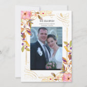 Frühlingsfloral Wir haben Hochzeitsankündigung gef Einladung (Vorderseite)