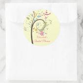 Frühlingsfloralbaum Brautparty Sticker (Tasche)