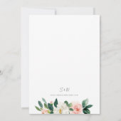 Frühlingsfloralblumen Einladung (Rückseite)