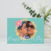 Frühlingsfloraldrama Glückwunschkarte Muttertag Karte (Stehend Vorderseite)