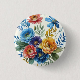 Frühlingsfloraldrucke Button