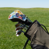 Frühlingsfloraldrucke Golf Headcover (In SItu)