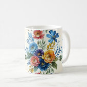 Frühlingsfloraldrucke Kaffeetasse (VorderseiteRechts)