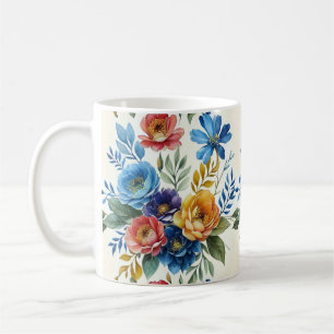 Frühlingsfloraldrucke Kaffeetasse