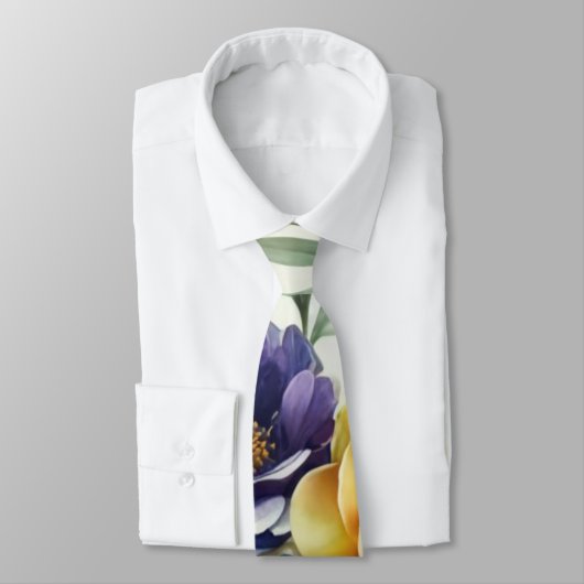 Frühlingsfloraldrucke Krawatte (Gebunden)