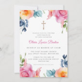 Frühlingsflorale Bestätigung Einladung (Vorderseite)