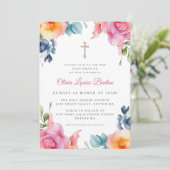 Frühlingsflorale Bestätigung Einladung (Stehend Vorderseite)