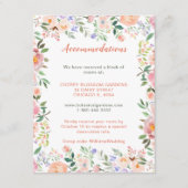 Frühlingsflorale Blume Hochzeitskarte Begleitkarte (Vorderseite)