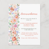 Frühlingsflorale Blume Hochzeitskarte Begleitkarte (Vorderseite)