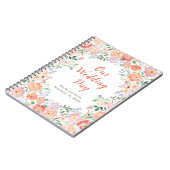 Frühlingsflorale Blume Hochzeitsplaner Notizblock (Linke Seite)